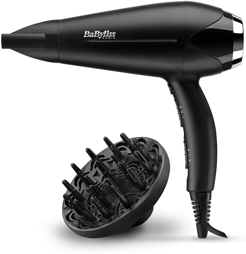 BABYLISS Phon Babyliss Turbo Smooth 2200 W tecnologia ioni nero